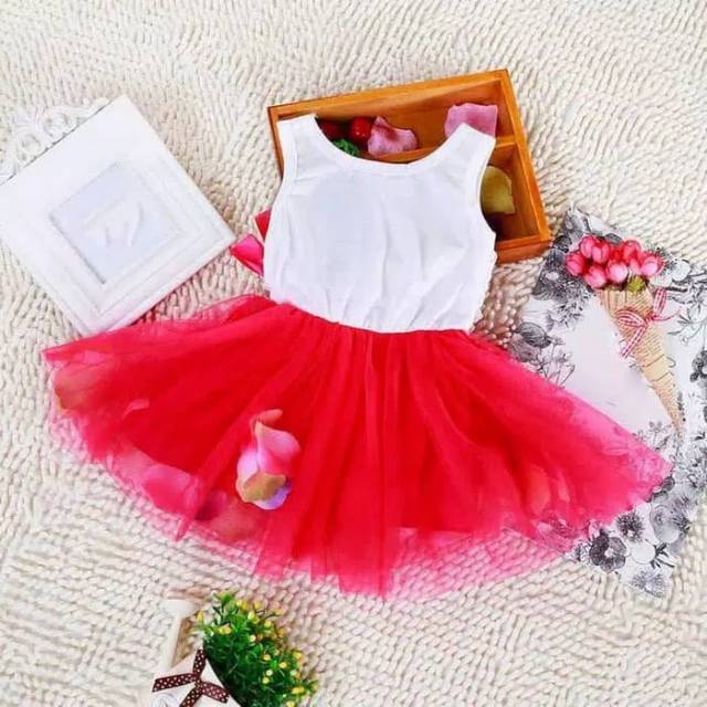 TM IMPORT Dress Gaun Anak Perempuan with Tutu