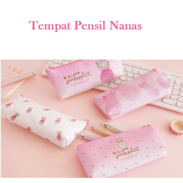 

TEMPAT PENSIL NANAS / TEMPAT KOSMETIK - NANAS TIGA TP0026