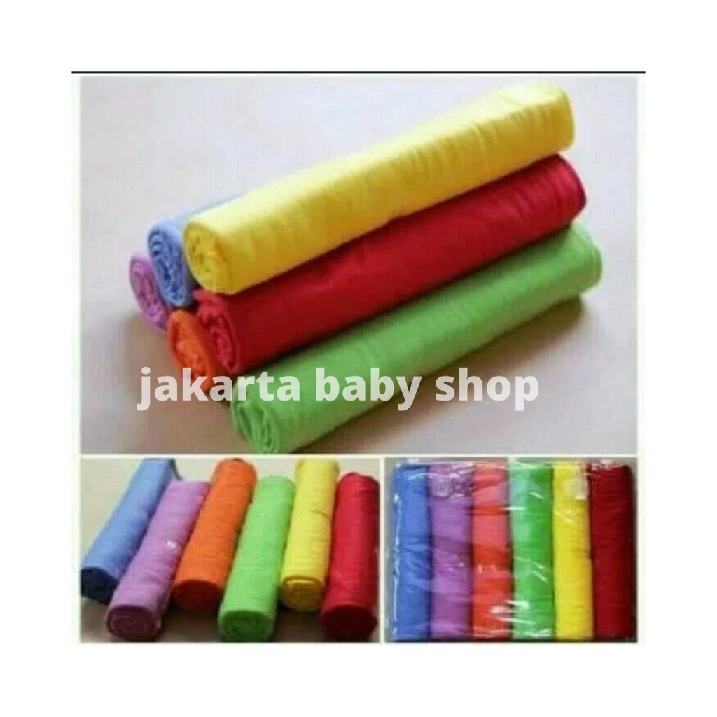 BEDONG PELANGI 90X100 CM BABY QU 847028 SATUAN/PC DAN PACK / BEDONG BAYI POLOS RAINBOW