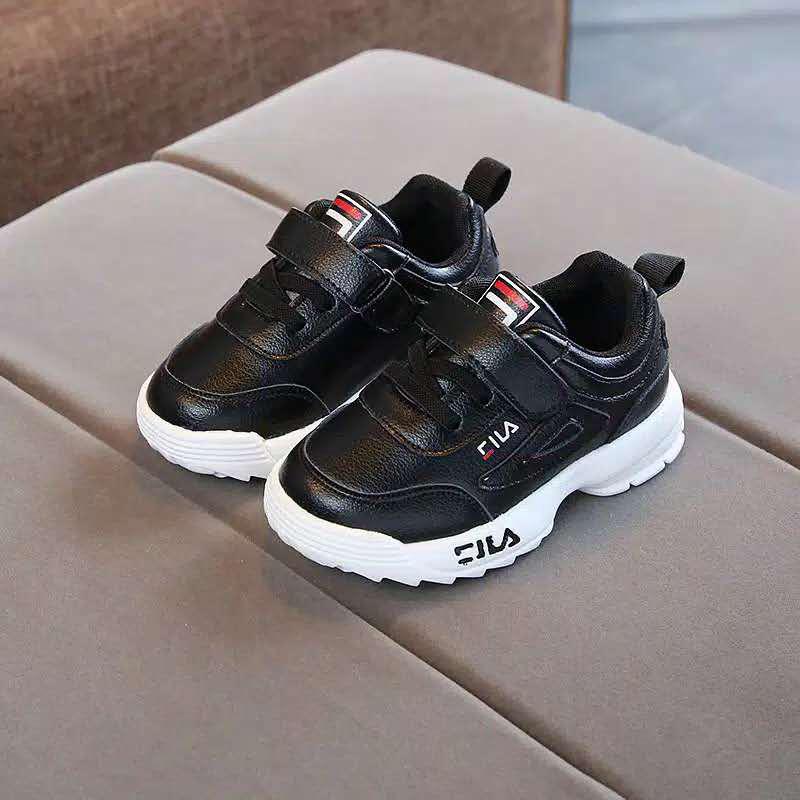 Dari JKT Sepatu  Anak  Sneakers Fila Size 26 30 Warna  Hitam 