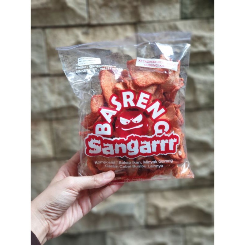 

BASRENG SANGAR/BASO KERIPIK PEDAS/KERUPUK BASO/