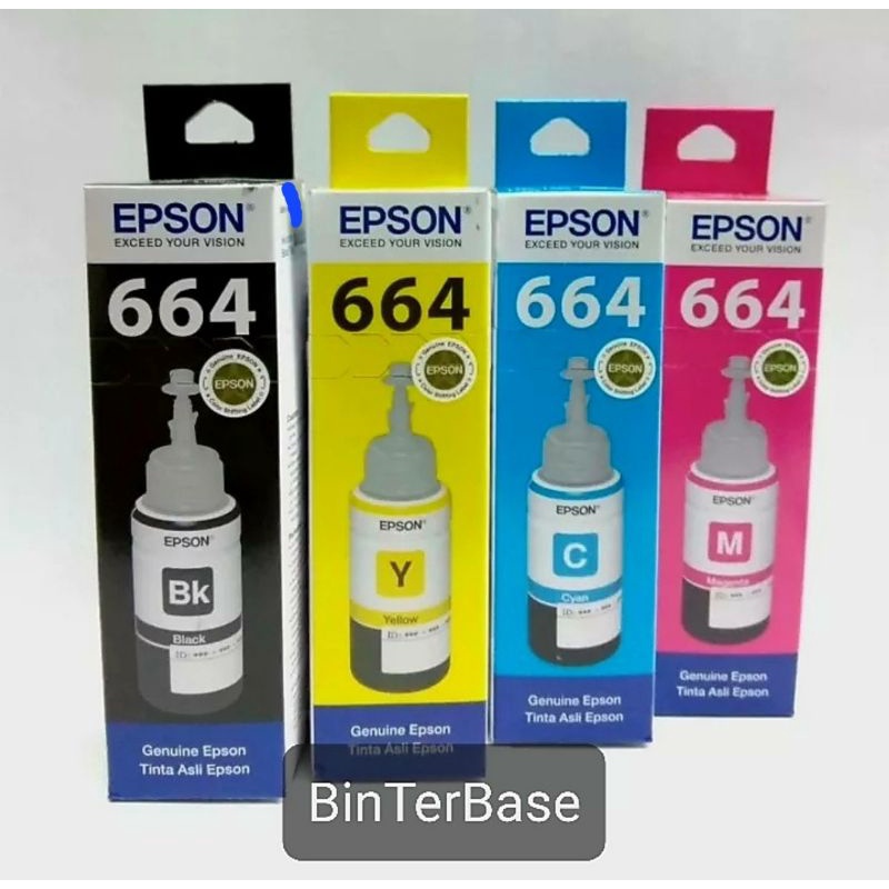 Jual Tinta Epson 664 For Epson Printer L100l120l200l210l220l310l360 Ori Pack Shopee 3927