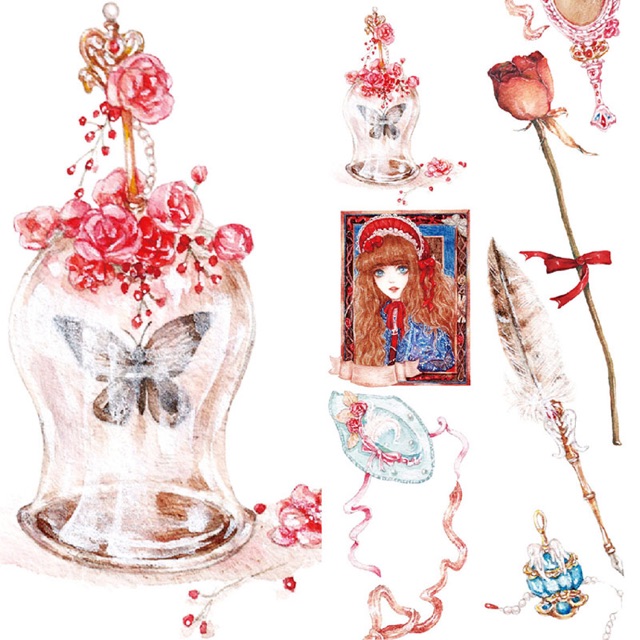 

washi tape red decoration
