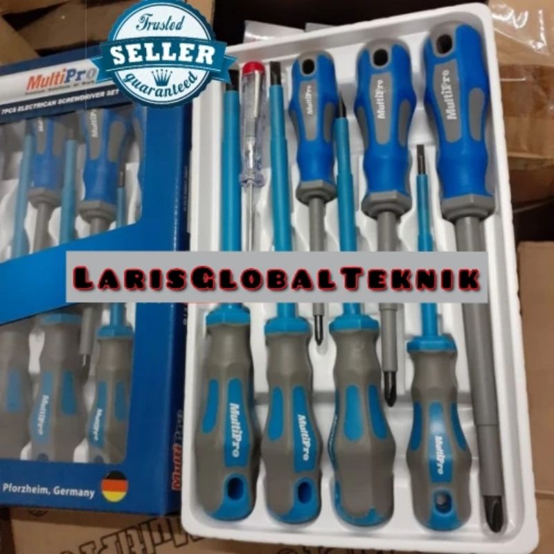 OBENG LISTRIK SET HEAVY DUTY MULTIPRO 7PCS ELECTRICAN ORIGINAL SET

