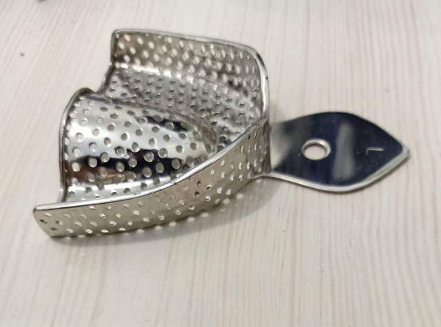 Impression tray stainless set / sendok cetak stainless set