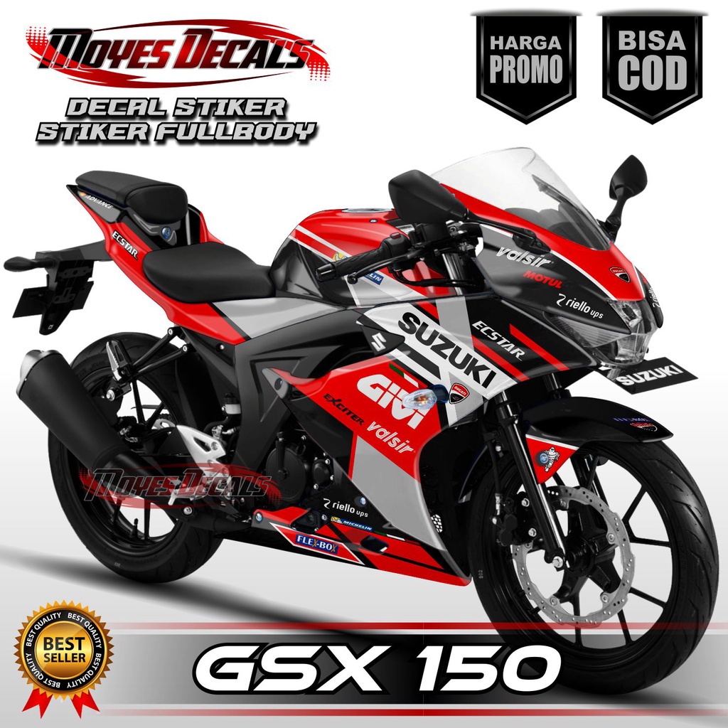 Stiker GSX Decal Gsx R150 Full Body Stiker Gsx R150 Full Body Decal Gsx 150 Full Body Striping Gsx R