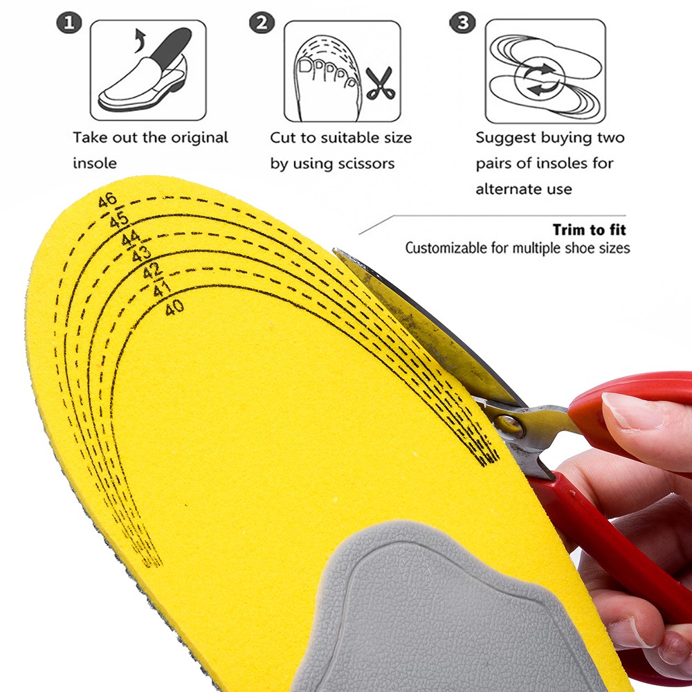 Cushion Pad Kaki Pria dan Wanita, Insole Sisipan Sepatu Orthotic untuk Perawatan Kesehatan Kaki Elbow Varus  Ukuran 35-46