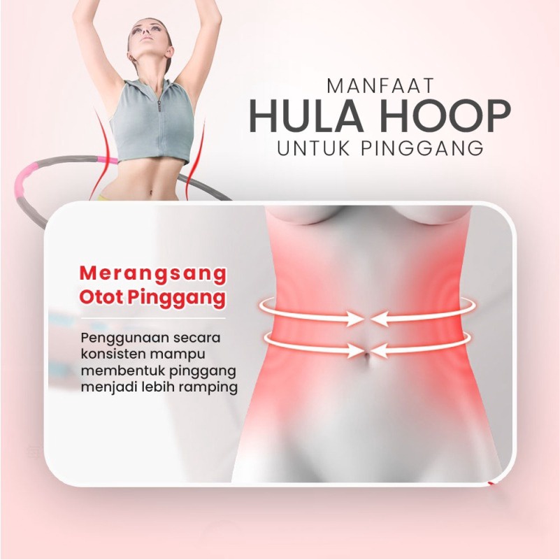 Hula Hoop Anak-Anak Dan Dewasa Fitness Kids Sports Tersedia Ukuran 95CM 84CM dan 73CM FREE Tali Skipping - Homeliving