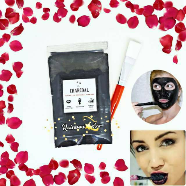 Activated Charcoal Powder / Arang Masker Wajah / Face Mask, Memutihkan Gigi / Teeth Whitening, Detox