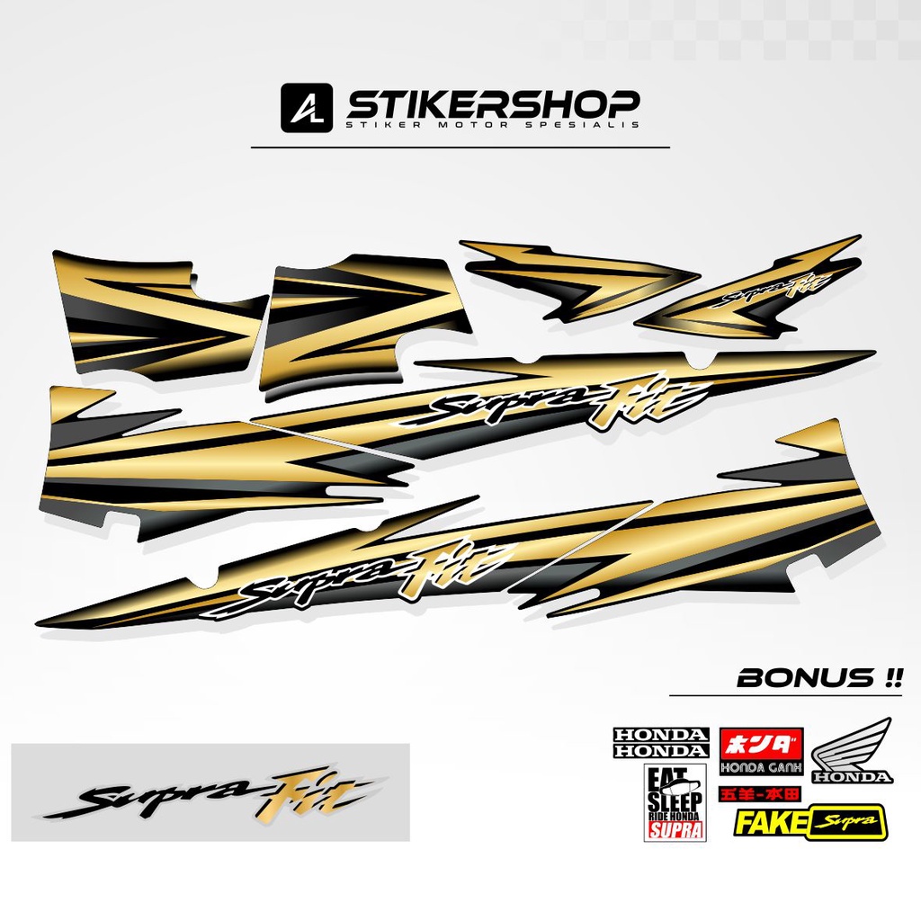 STRIPING SUPRA FIT LAMA / OLD / STIKER SUPRA FIT/ STICKER SUPRA FIT LAMA /  SUPRA FIT OLD / STOCK DE