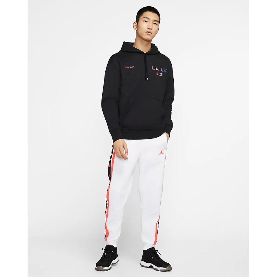 Nike Jordan NIKE JORDAN basketball long sleeves Why Not? fleece pullover (black)