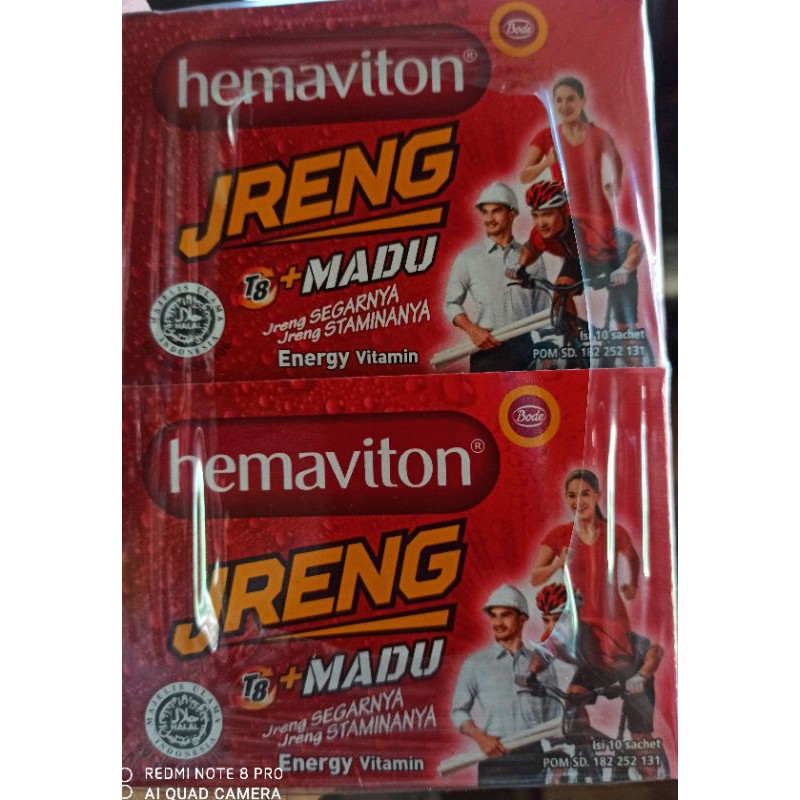 

Hemaviton Jreng 1 pack isi 10 sac@3.8gr