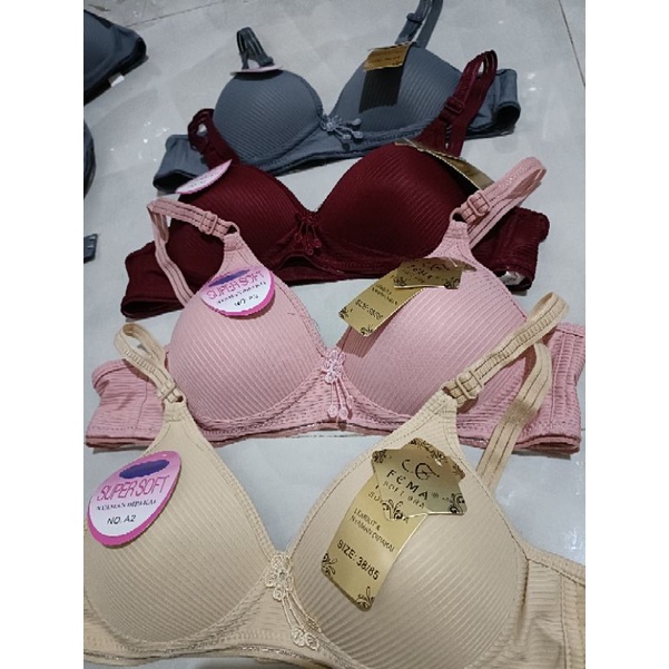 bra merk fema tanpa kawat // bra fema kaitan 2 termurah