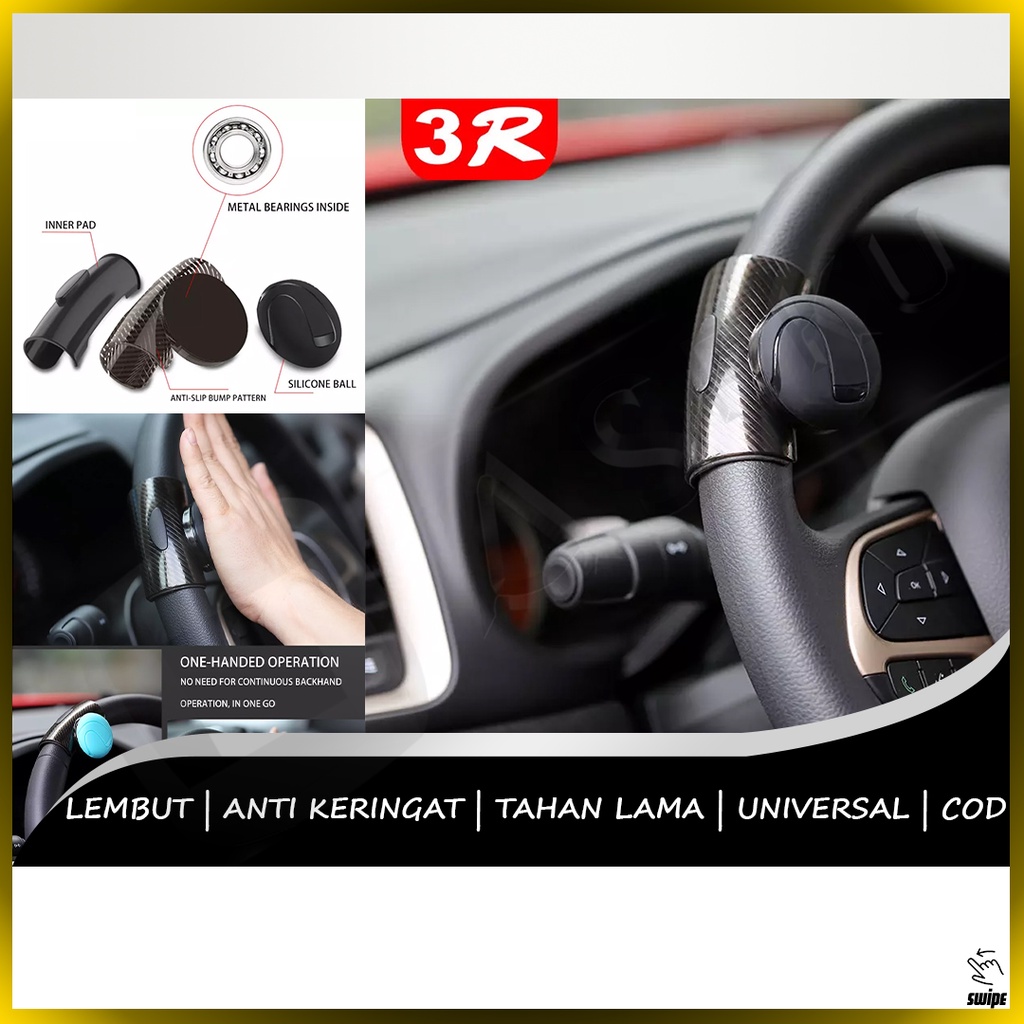 Steer Handle Mobil Aksesoris Car Elegan Kulis Sarung Portable