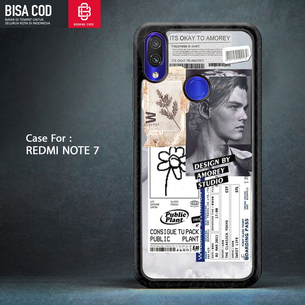 Case Xiaomi Redmi Note 7 Casing Hp Motif COUPLE Hardcase 2D Glossy