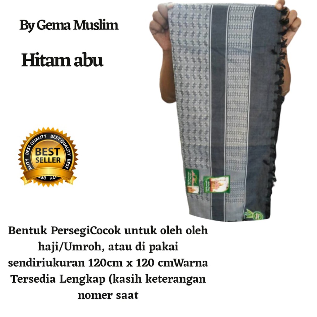 sorban gema hitam abu rumbai