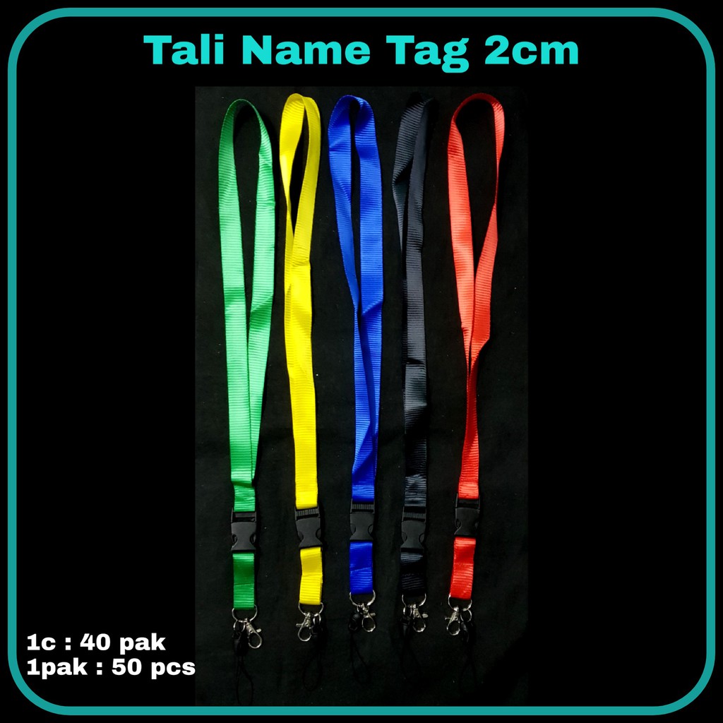 

ILP ID Card Tali Cantol Besi 2cm / Lanyard ID Card / Tali Lanyard (10 pcs)