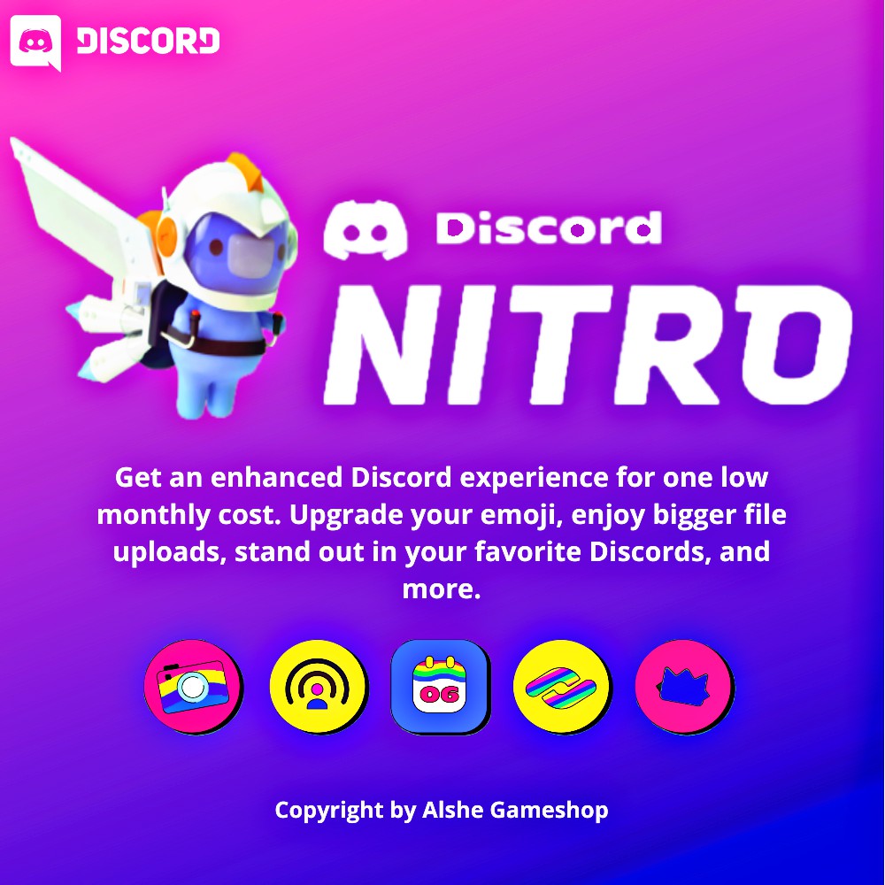 Discord Nitro 3 bulan 2 Boost Server
