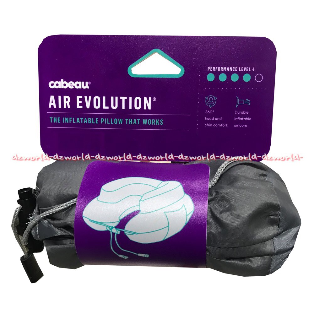 Cabeau Air Evolution Cushion Neck Bantal Leher Revolusioner Praktis