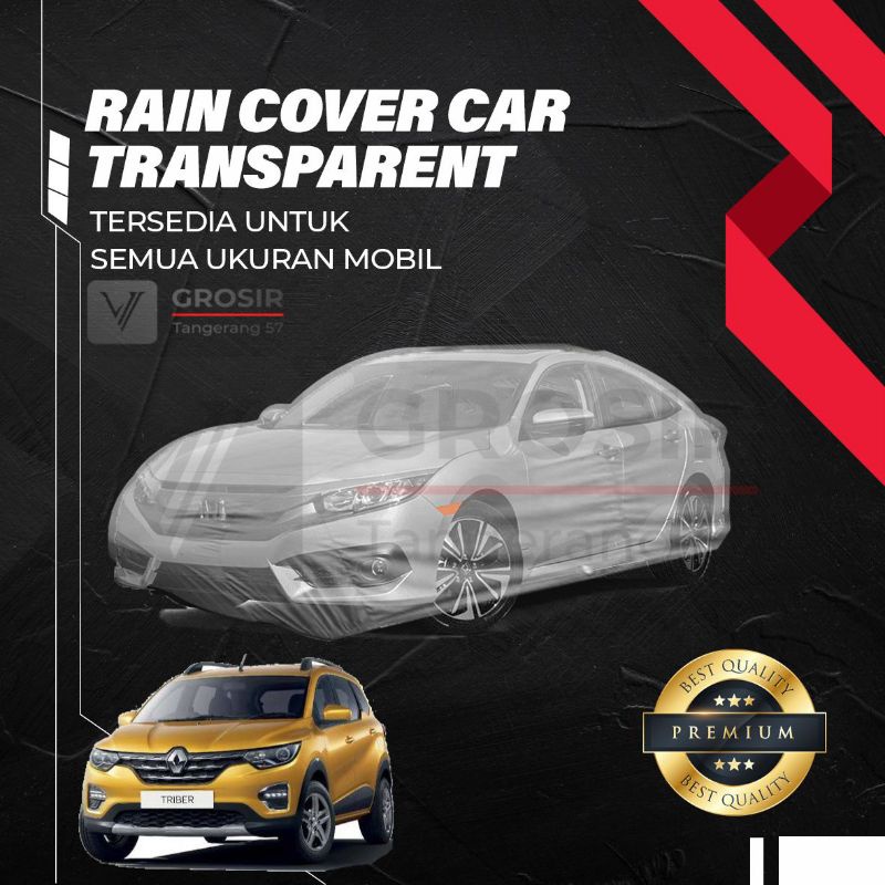 Sarung Mobil Transparan RENAULT TRIBER Transparent Body Cover RENAULT TRIBER