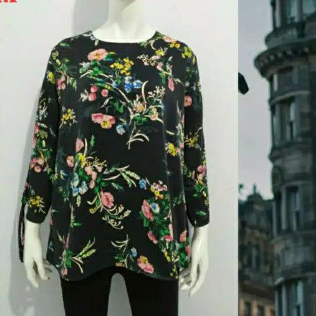 ✳ FASHION WANITA ATASAN IMPORT MOTIF BUNGA ✽
