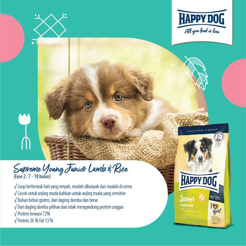 happy dog lamb and rice junior