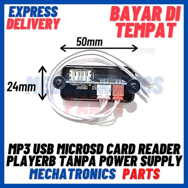 [MDL-9035] MP3 USB MICROSD CARD READER PLAYERB TANPA POWER SUPPLY