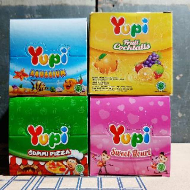 

Yupi Aquarium/ Fruit Cocktails/ Gummi Pizza/ Sweet Heart