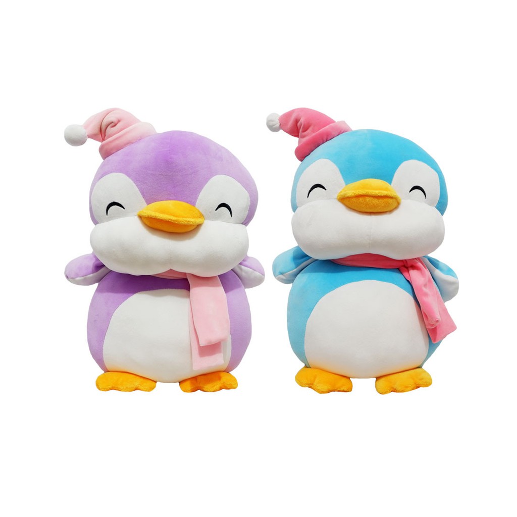 Boneka Pinguin lucu imut gemas Istana Boneka Pinguin with Topi Syal korea gemas halus empuk fluffy ready stock