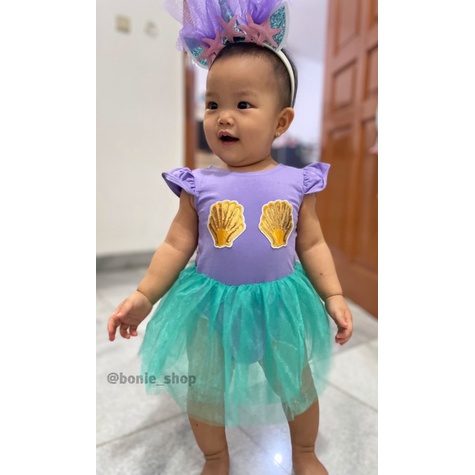 [0-3th] BAJU DRESS MERMAID ANAK BAYI BALITA IMPORT-5