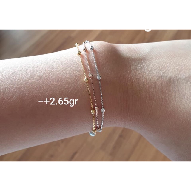 Gelang jedar emas asli ya kak ada suratnya