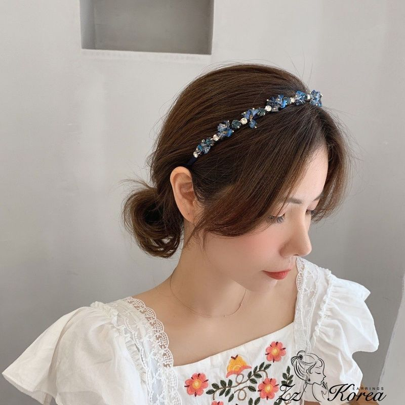 Kristal Berlian Imitasi Bando Fashion Elegan Hairband Wanita Aksesoris Rambut