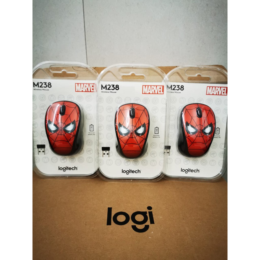 Logitech Mouse Wireless M238 Marvel Collection SPIDERMAN Edition