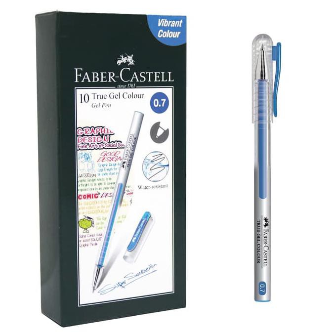 

Faber-Castell True Gel Pen -- Light Blue Ink 0.7 mm TERMURAH