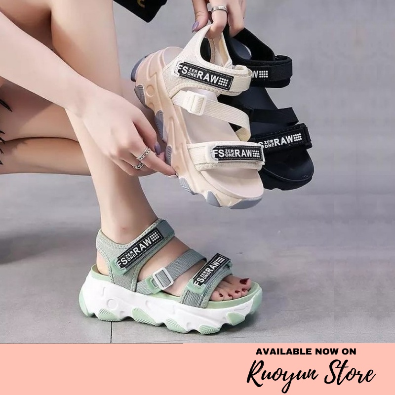 RYX - Thick Sole Sandal Wedges Korea Fashion - Ori Import