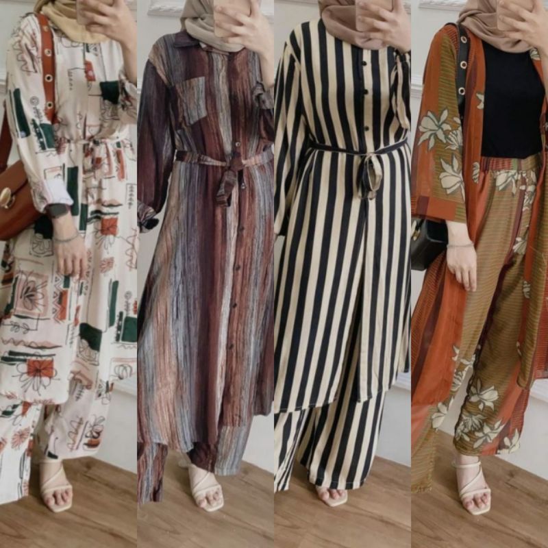 FELLO ONE SET RAYON VISCOSE / BELLE ONESET RAYON BAJU SETELAN WANITA BEST SELLER