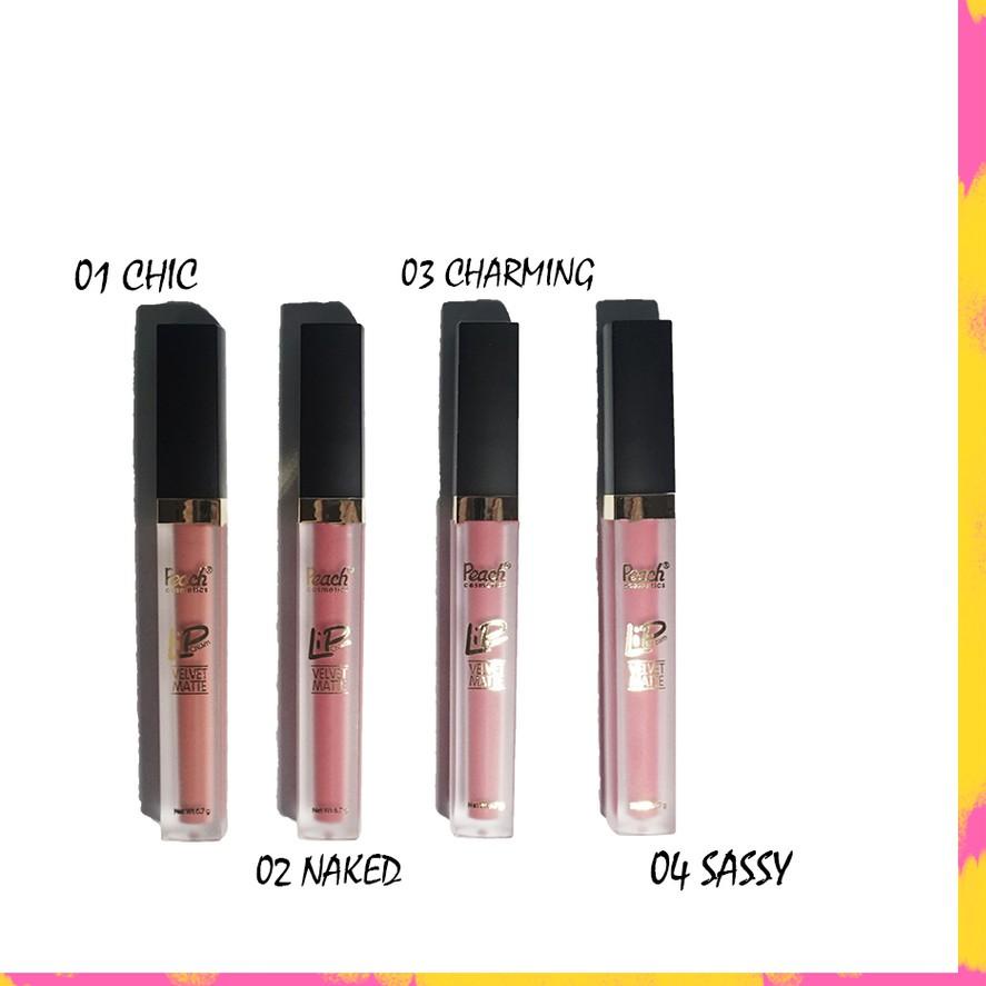 Special BPOM PEACH LIP CREAM VELVET MATTE ,.