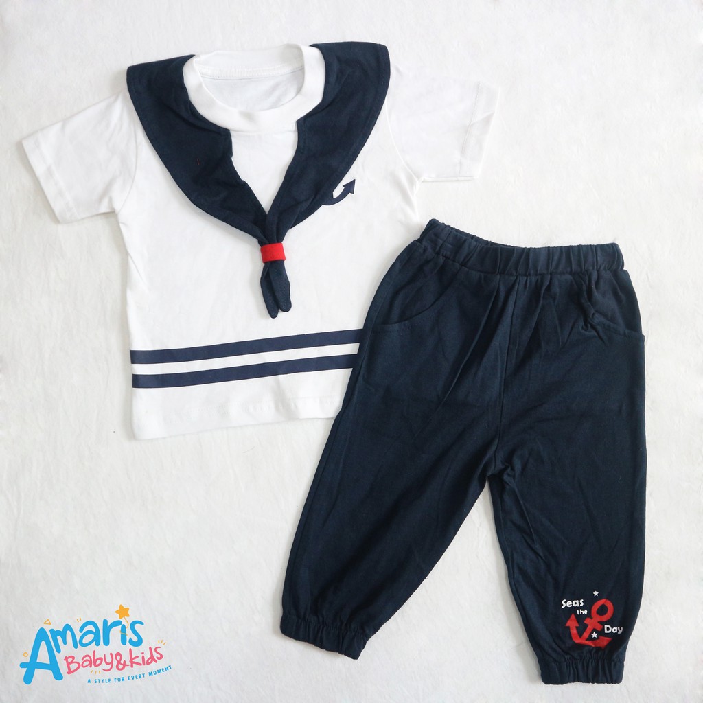 

Amaris Setelan Panjang Baby 0-24 Bulan Motif Sailor