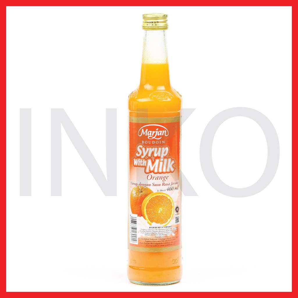 

MARJAN BOUDOIN SYRUP WITH MILK ORANGE SIRUP SUSU RASA JERUK 460ML