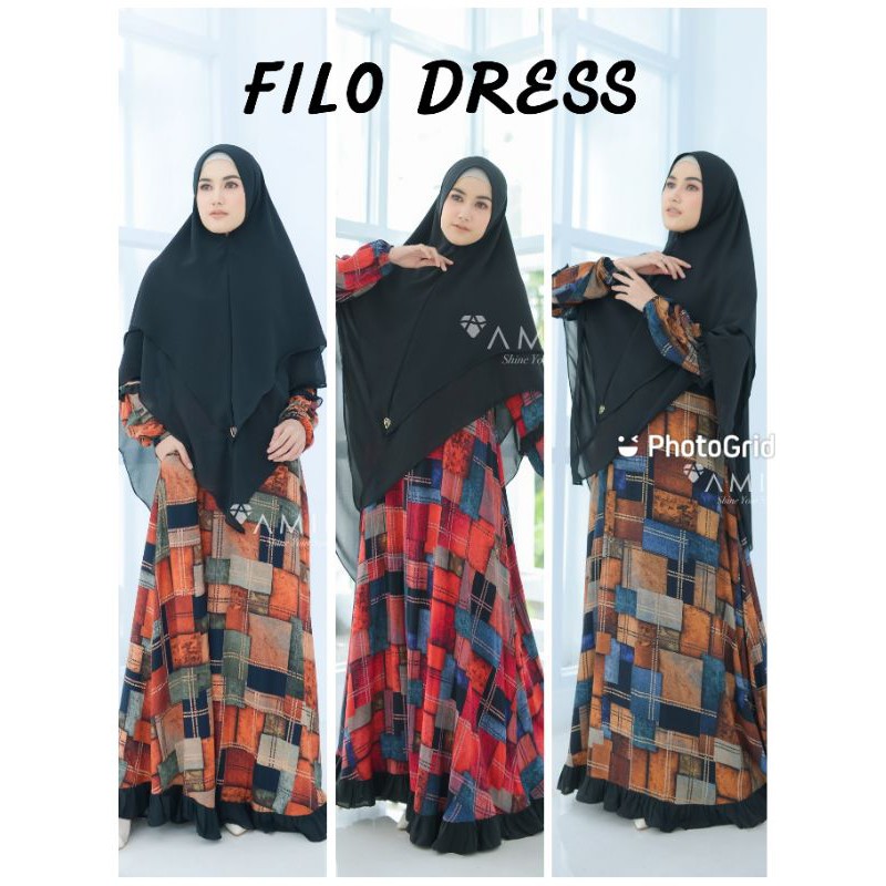 Filo Dress by Amily~Dress Amily~Dress Rayon~Dress Murah~Dress Cantik~Dress Only