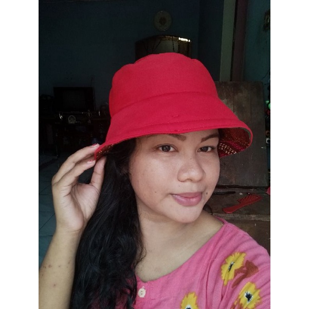 BUCKET HAT KOMBINASI ULOS/TOPI PANTAI