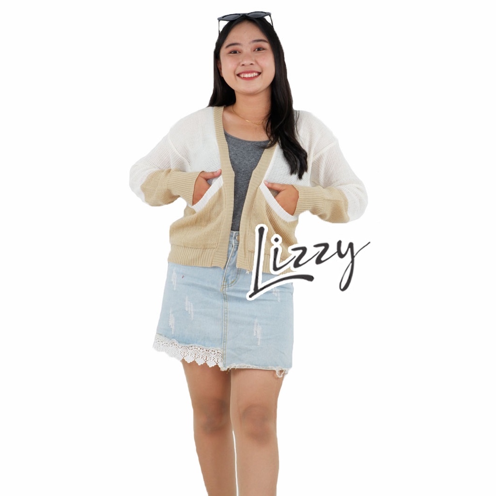 Lizzy - MANDA OUTER CARDI TWO TONE