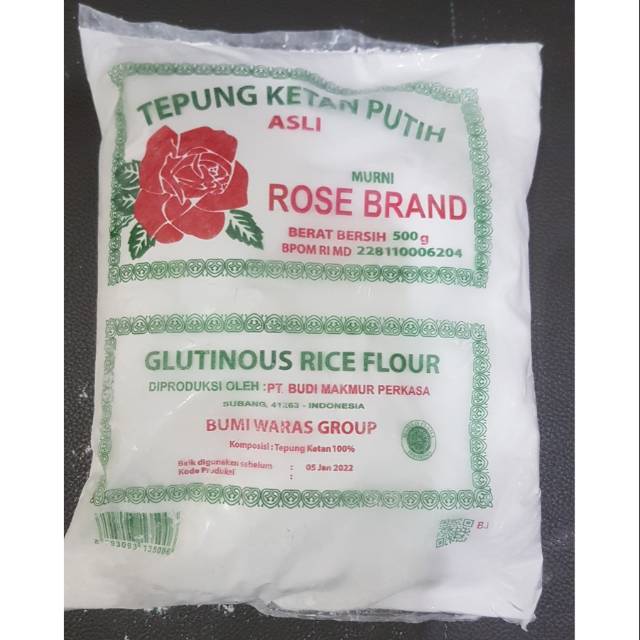 

Tepung Ketan Putih Rose Brand 500 g