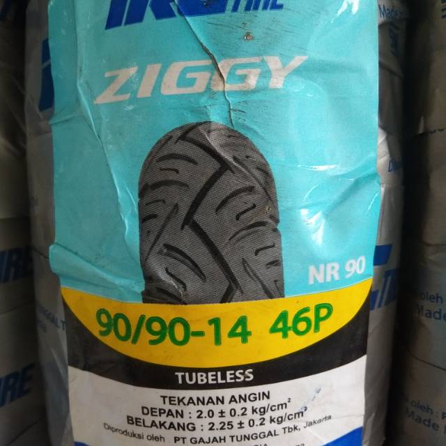 Ban Luar IRC 90/90-14 NR90 Ziggy Tubeless