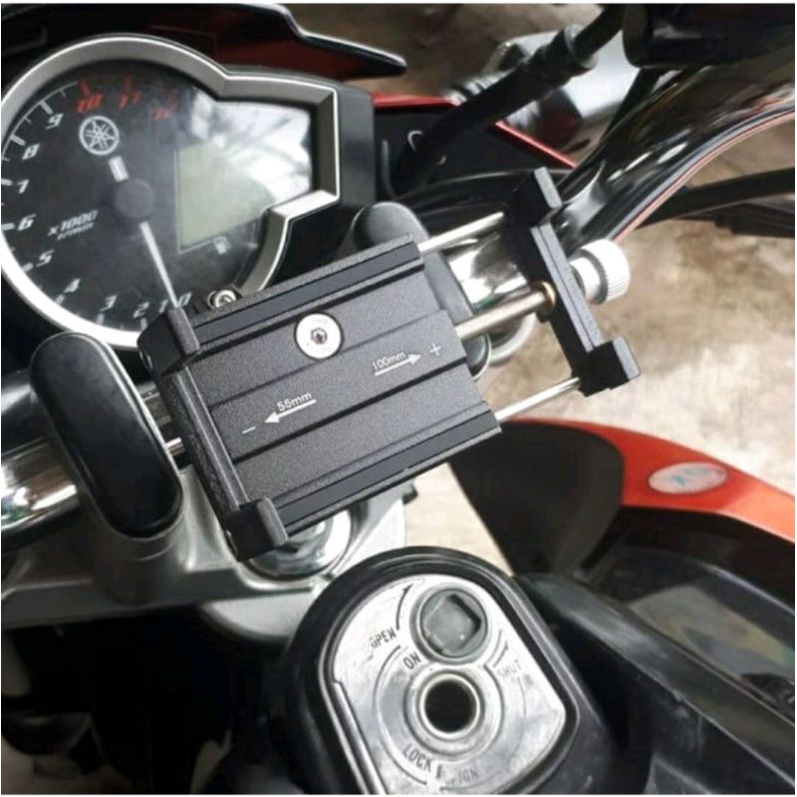 Holder Hp Gps Sepeda dan Motor Pcx Aerox Nmax Vixion Scoopy Cb150 Beat TaffSPORT