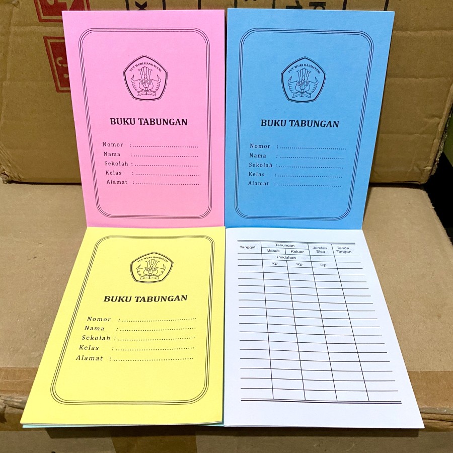 

Buku Tabungan Sekolah - Buku Keuangan Pelajar Siswa Sekolah