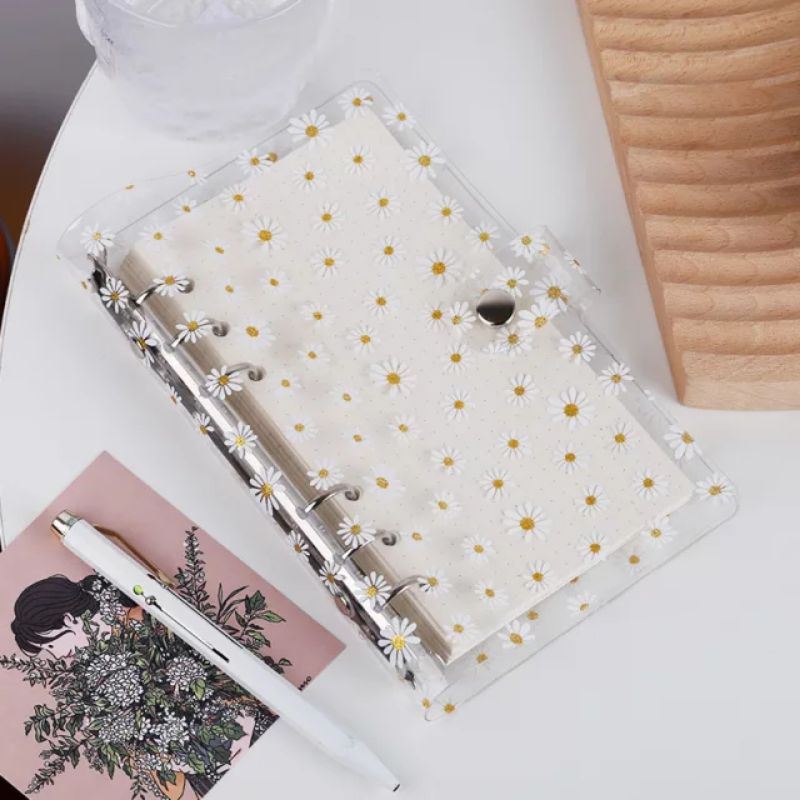 BINDER TRANSPARAN DAISY 6 RING A6 A7