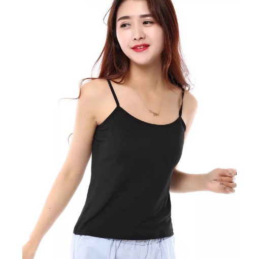 Fifi FASHION Tanktop Singlet Tali Kecil Wanita Gaya Korea - Reza