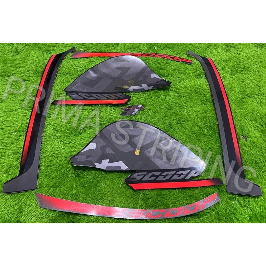 STRIPING STIKER MOTOR SCOOPY SPORTY 2020 TERMURAH