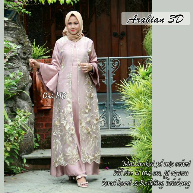 OBRAL GAMIS BROKLAT- Gamis Broklat Arabian GAMIS BROKLAT